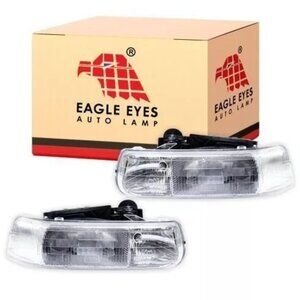99-02 Silverado 1500 Tahoe Suburban Headlights Pair Eagle Eyes GM159-B001R